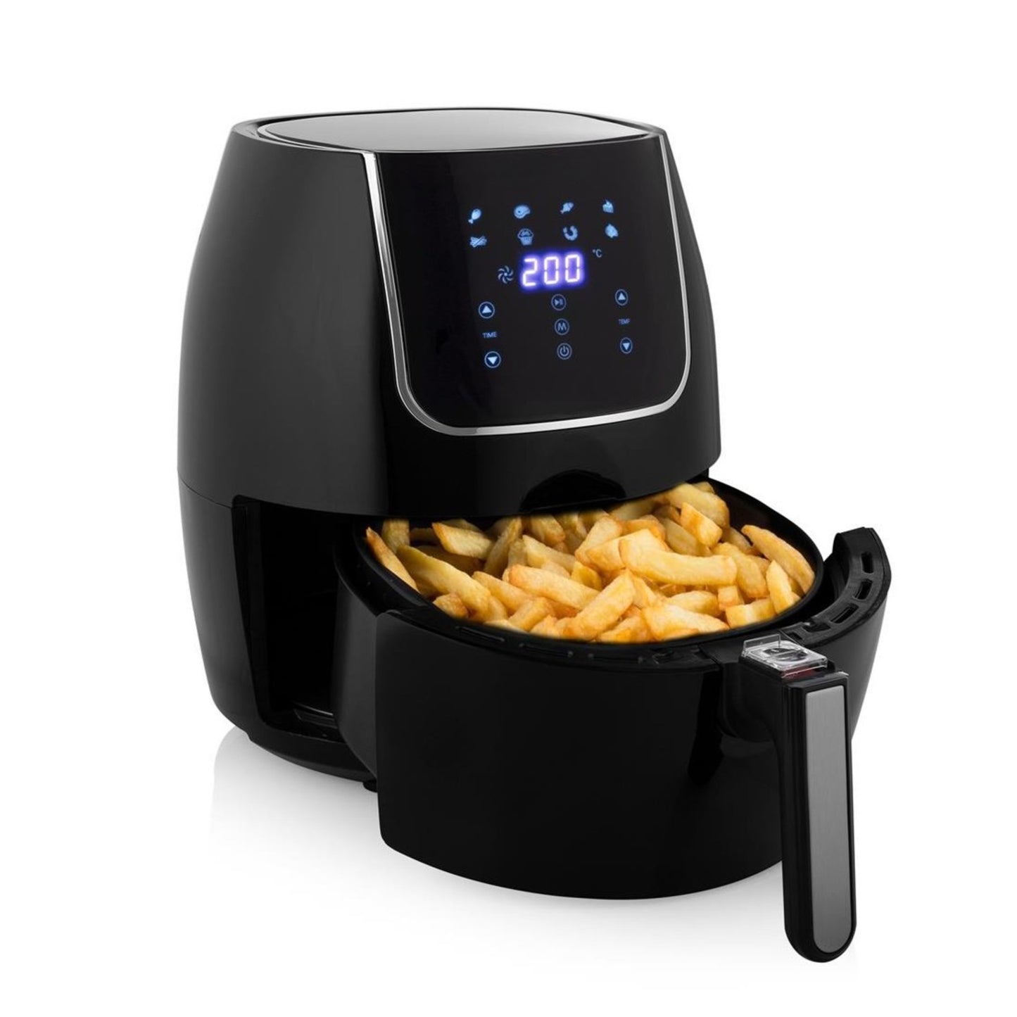 Friggitrice ad aria 6L - lcd - 1700 W - 8 programmi - nera