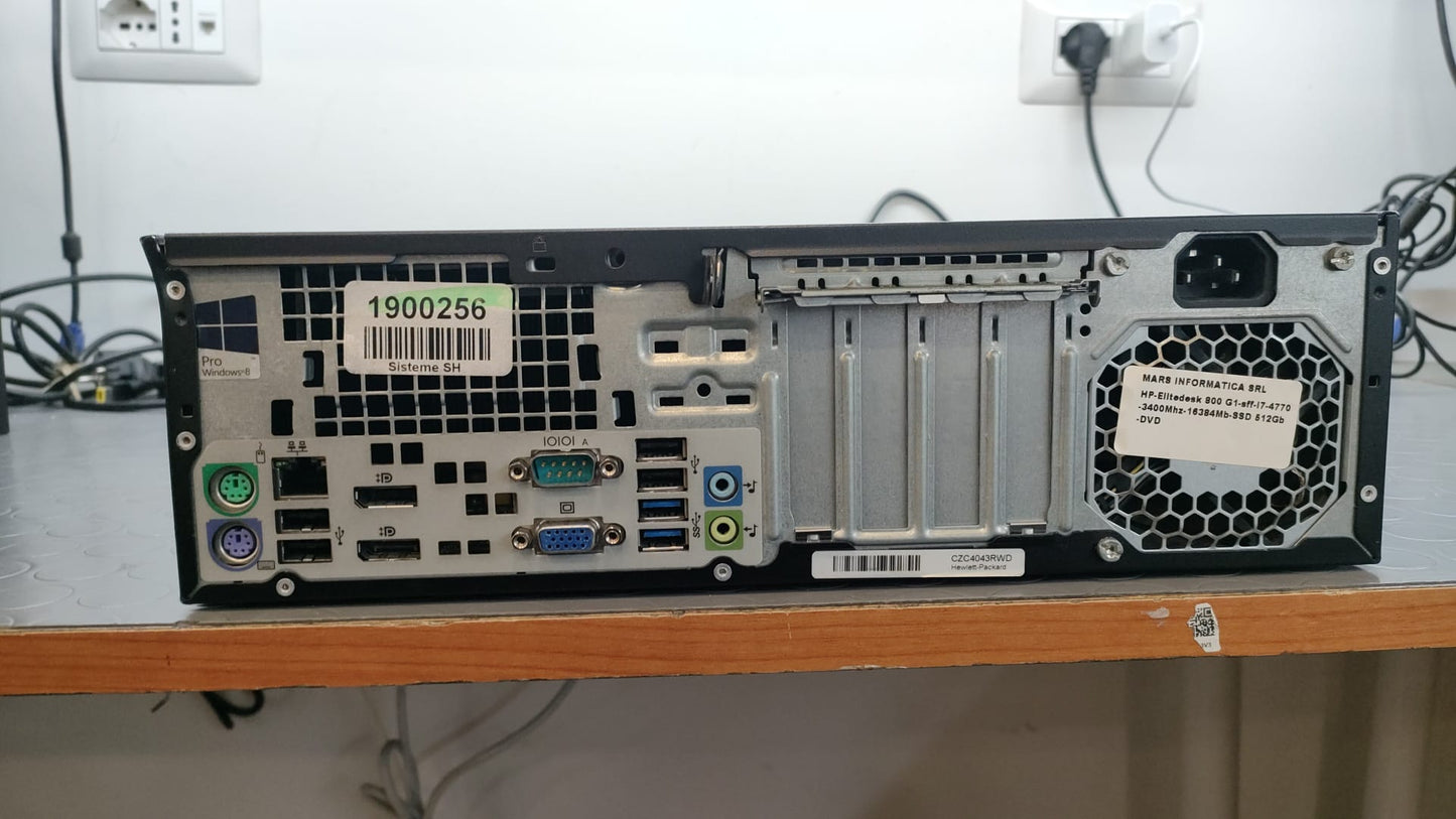 HP 800 G1 I7 4770 16/512 Win 10 Pro LIBRE