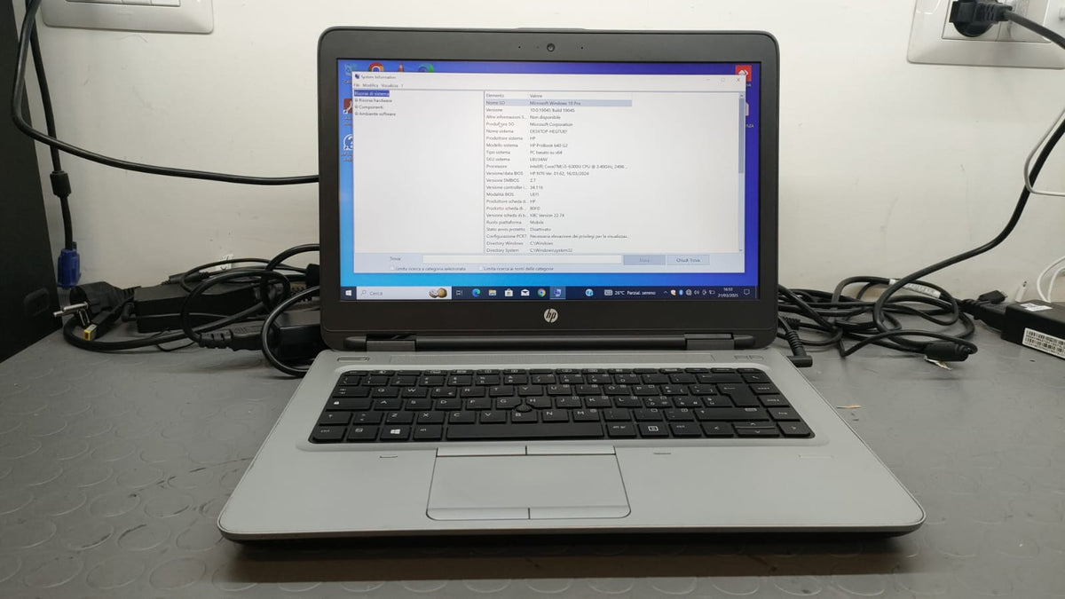 PC PORTATILE NOTEBOOK RICONDIZIONATO HP 640 G2 I5-6300E RAM 8GB SSD 256GB WIN 10