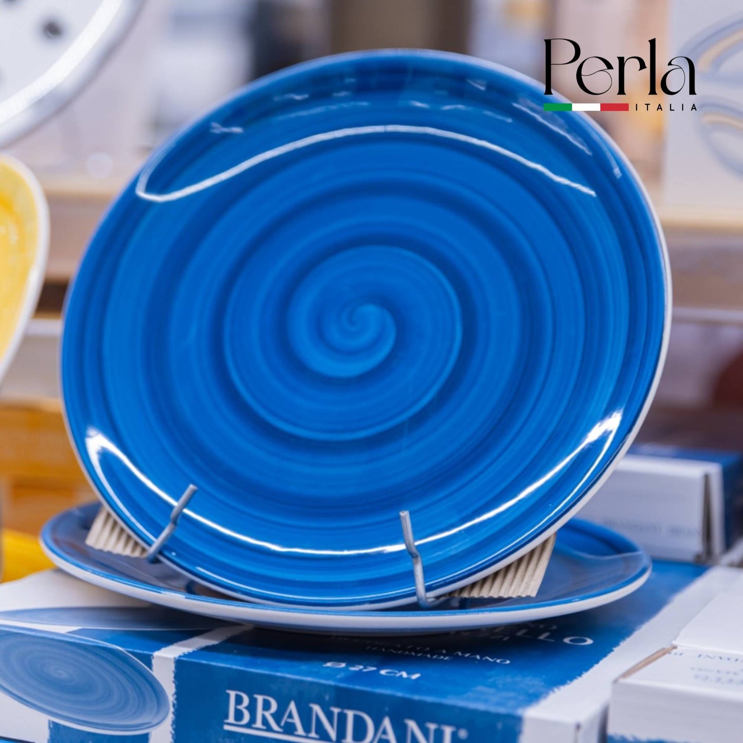 1 Set Piatti Brandani blu