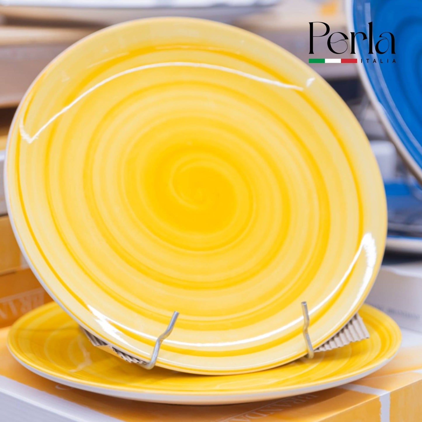 1 Set Piatti Brandani gialli