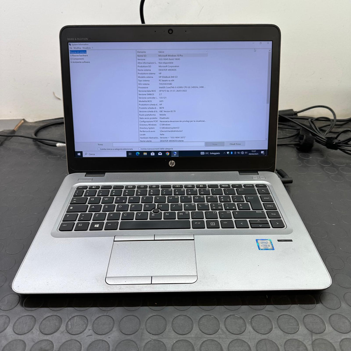 HP 840 G3 I5-6300U RAM 16GB SSD 512GB DISPLAY 14” WIN 10Pro