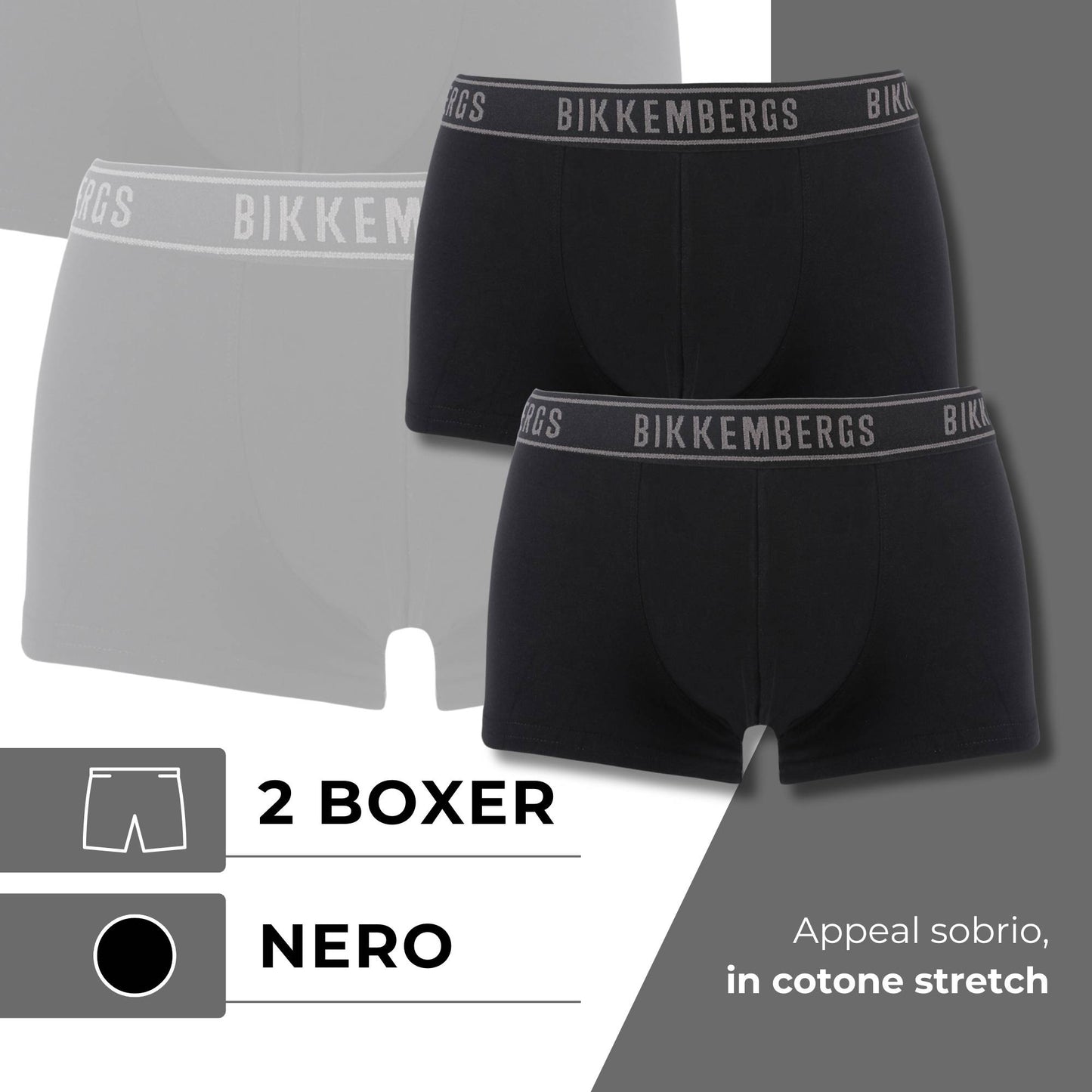 boxer Bikkembergs nero M