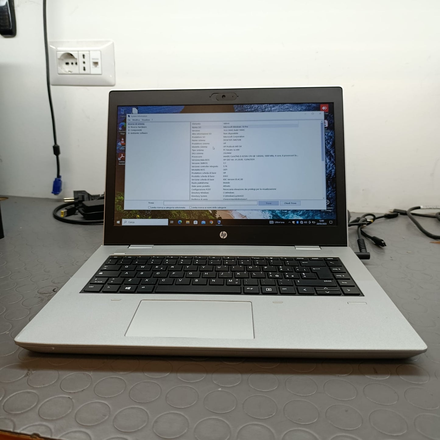 PC PORTATILE NOTEBOOK RICONDIZIONATO HP 640 G4 I5-8250U RAM 16GB SSD 512GB WIN10