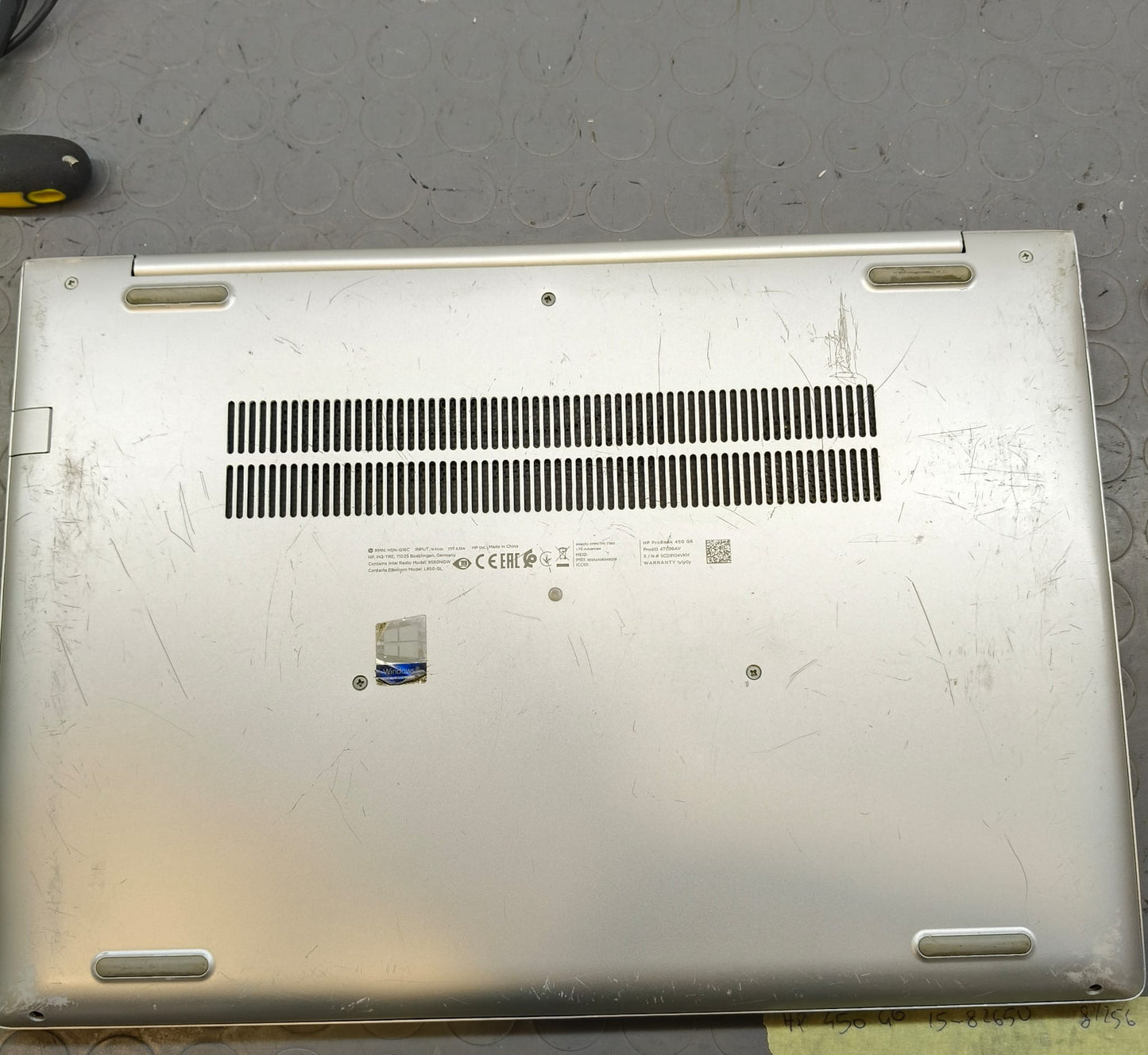 Notebook Pc Portatile HP 450 g6 15,6" I5-8265U Ram 8GB SSD 256GB Win11 Pro usato