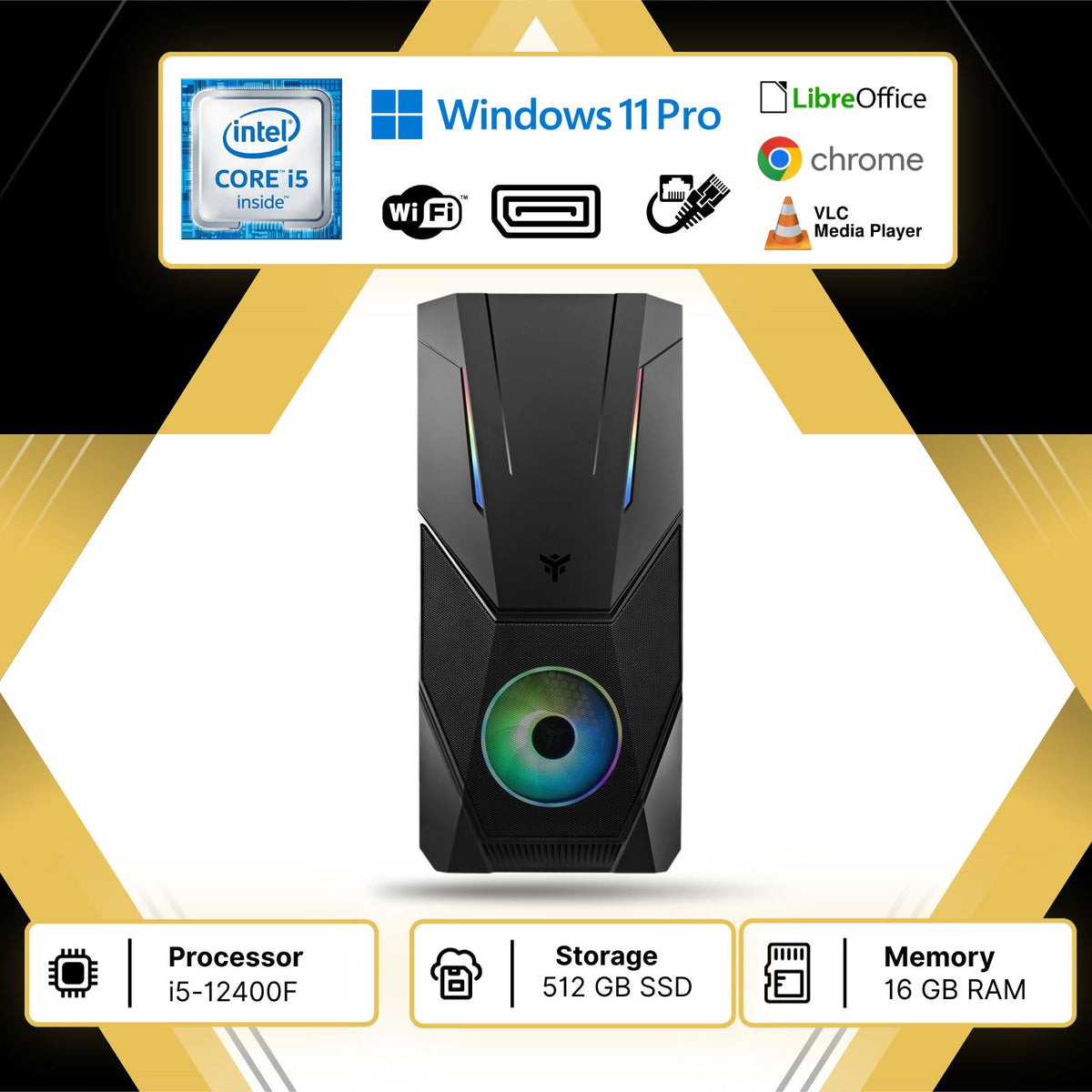ITEK SPACIRC V0 I5 12400F 16GB 512NVME W11P LIBRE CON NVIDIA QUADRO P2000 NUOVO