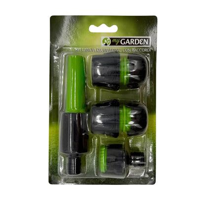 Kit lancia da giardino con raccordi