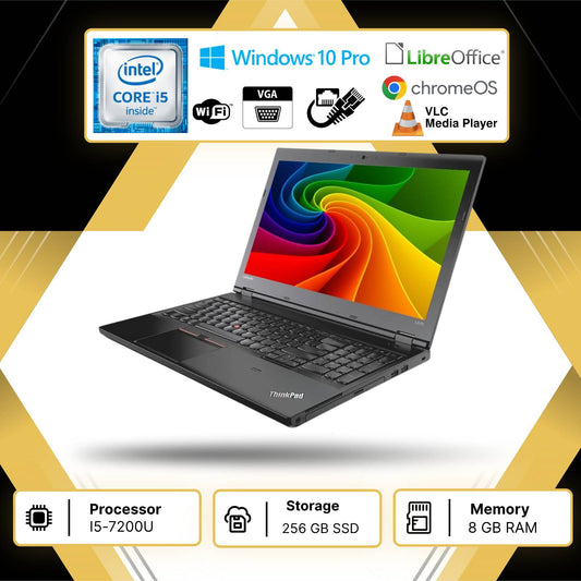 PC PORTATILE NOTEBOOK RICONDIZIONATO LENOVO L570 I5-7200U RAM 8GB SSD 256GB W10