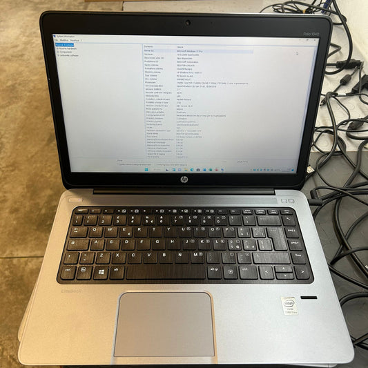 Notebook Pc Portatile hp folio g1 14" i7 4600u Ram 8GB SSD 240GB Win 10P usato