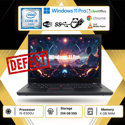Notebook Pc Portatile Lenovo T470 14" I5-6300U Ram 4GB SSD 256GB Win11 Pro usato