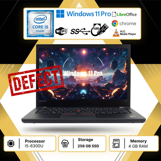 Notebook Pc Portatile Lenovo T470 14" I5-6300U Ram 4GB SSD 256GB Win11 Pro usato