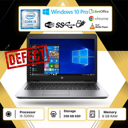 HP 840 G2 I5-5200U RAM 8GB SSD 256GB DISPLAY 14” WIN 10P