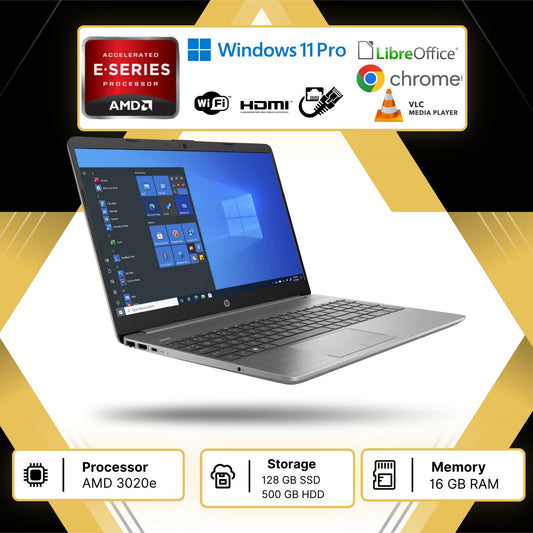 HP 255 G8 AMD 3020e SILVER RAM 16GB;SSD 128GB HDD 500GB DISPLAY 15.6" WIN 11P