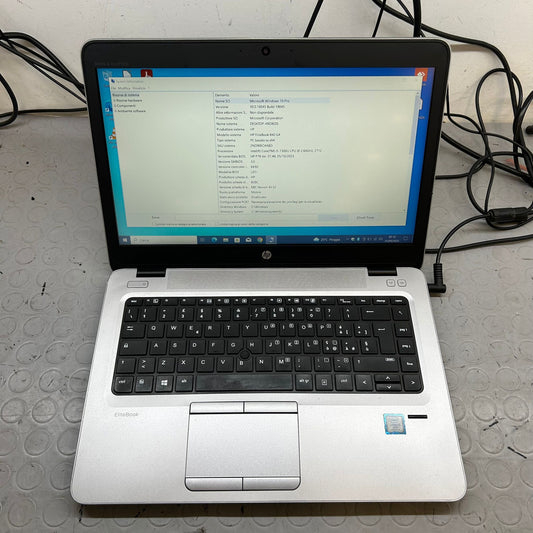 HP Elitebook 840 G4, Pc Portatile Notebook intel core i5-7200U, Display 14", Ram 16Gb, SSD 256Gb, Pacchetto Libre Office W10P