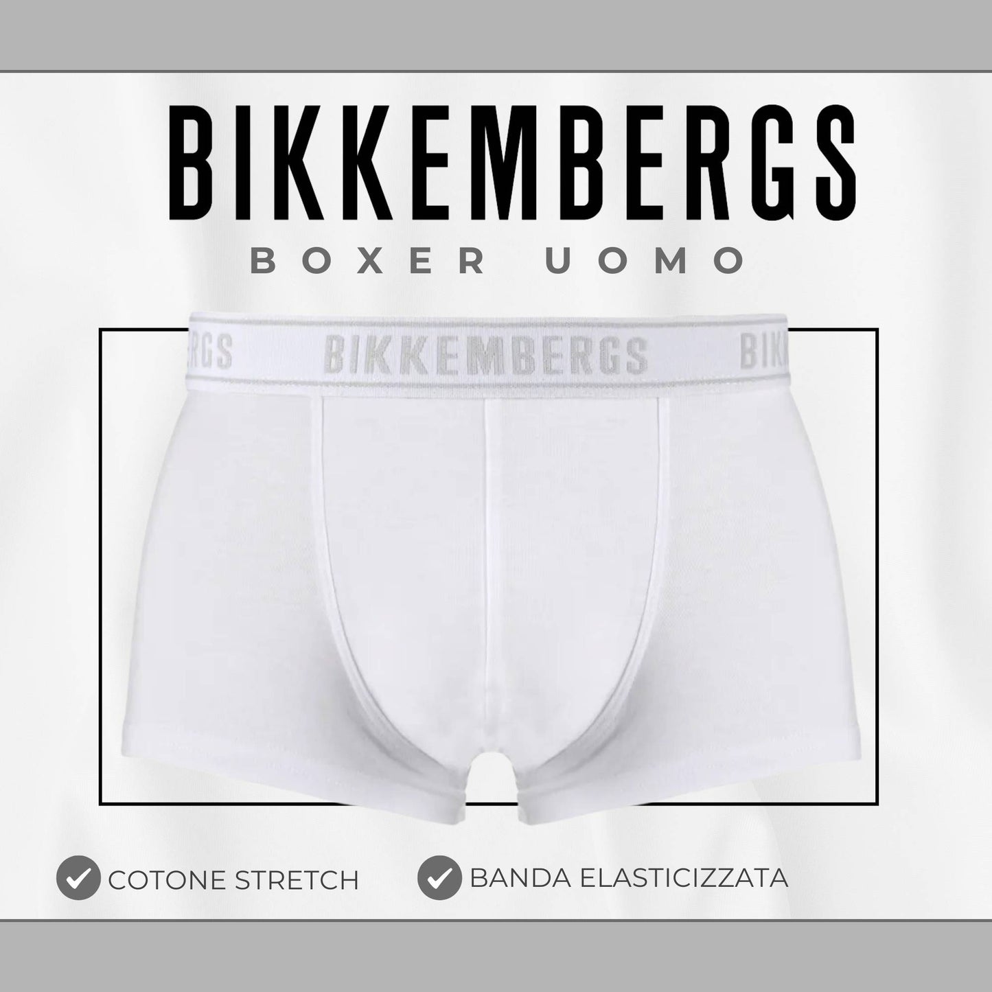 boxer  Bikkembergs bianco XL