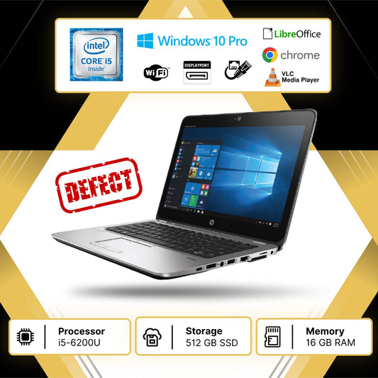 HP 820 G3 I5-6200U RAM 16GB SSD 512GB DISPLAY 14” WIN 10P