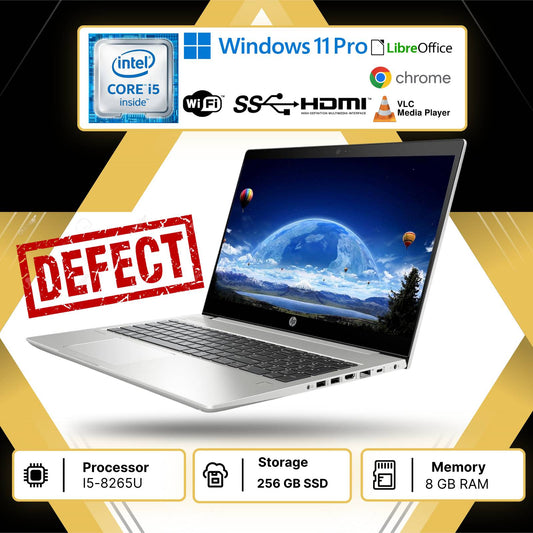 Notebook Pc Portatile HP 450 g6 15,6" I5-8265U Ram 8GB SSD 256GB Win11 Pro usato