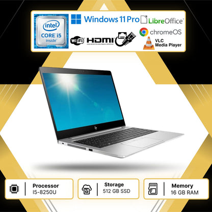 PC PORTATILE NOTEBOOK RICONDIZIONATO HP 840 G5 I5-8250U RAM 16GB SSD 512GB WIN11