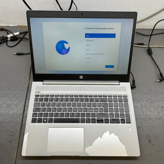HP ProBook 450 G6 Notebook Intel i5-8265U 4 Core 1.60 Ghz Dispaly 15.6" Ram 8Gb SSD 256Gb Win 11 RIPRISTINO
