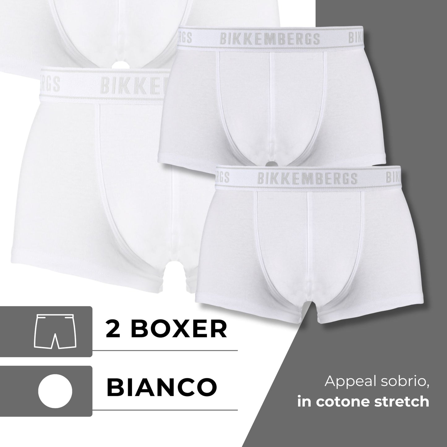 boxer Bikkembergs bianco M