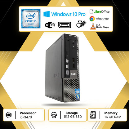 DELL OptiPlex 7010 i5-3470 memoria 16/512 W10p Libre