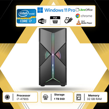 DESKTOP ITEK i7-479OS 32/1TB Win 11 PRO