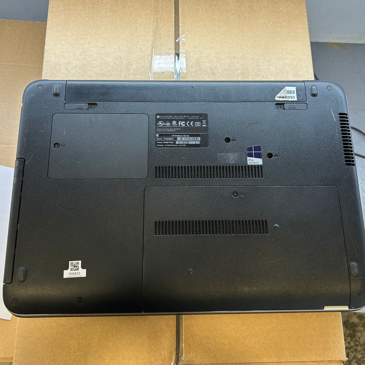 HP Probook 450 G3  Pc Portatile Notebook Intel i5-6th, Display HD da 15,6" Ram 16Gb SSD 512Gb W10P LIBRE