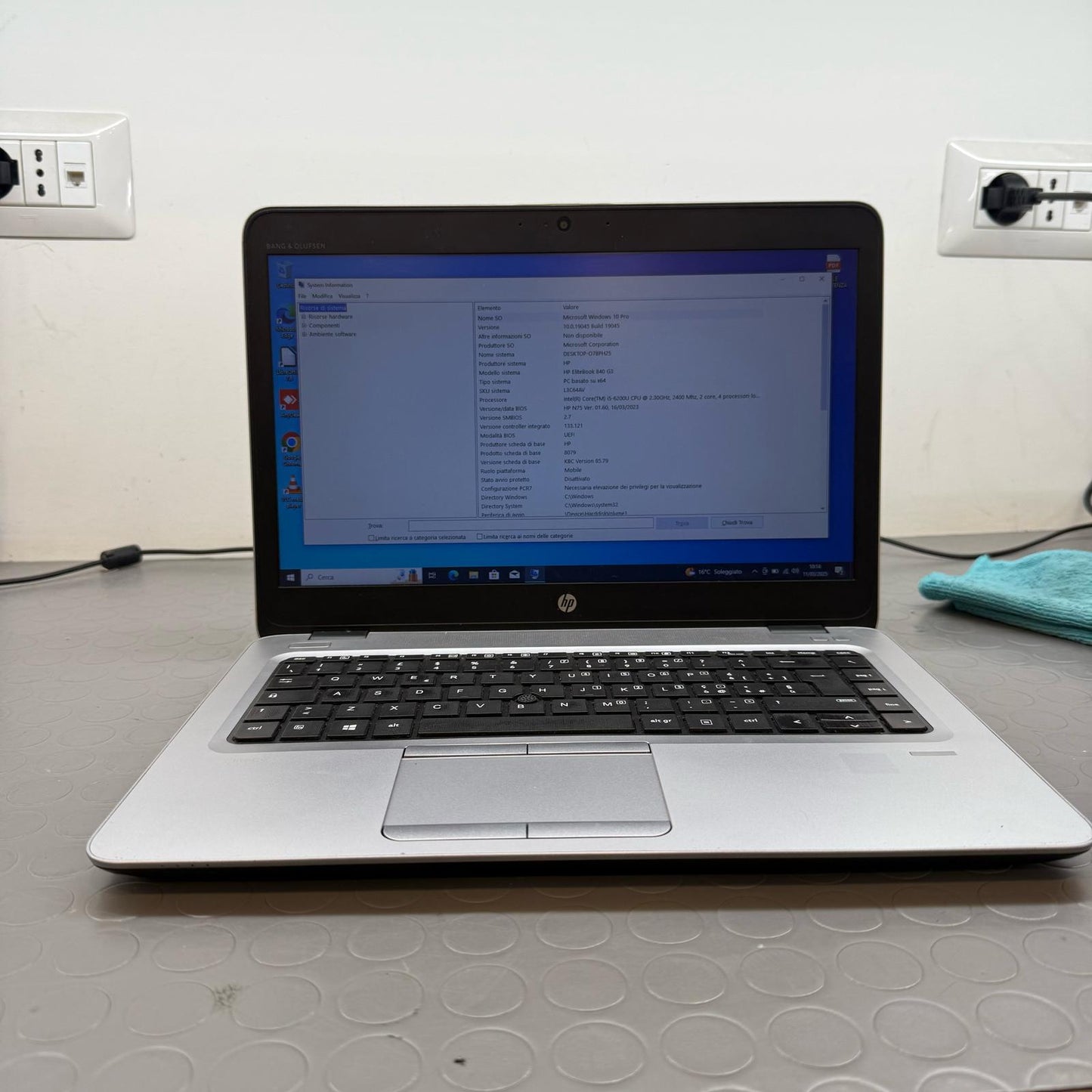 HP 840 G3 I5 -6200U RAM 16GB; SSD 256GB WIN 10 DISPLAY 14.0 HD